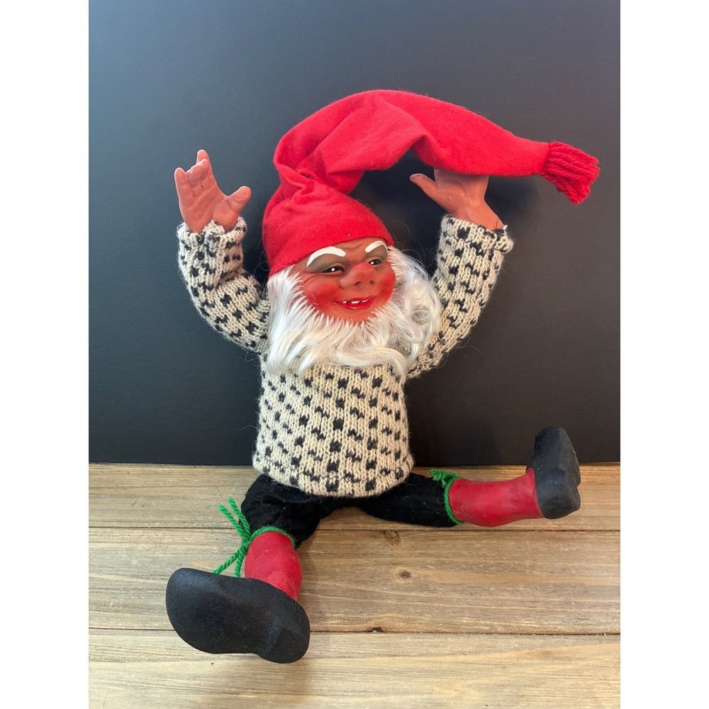 Vintage Arne‎ Hasle Doll Christmas Gnome Tomte Scandinavian Excellent